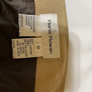 100% Leather Skirt  Size 12 new without tags